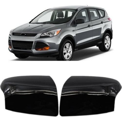 Glossy Black Car Door Rearview Side Mirror Cover 1Pair For Ford Focus 2005 2006 2007 2008 FD4247424 FD4247423