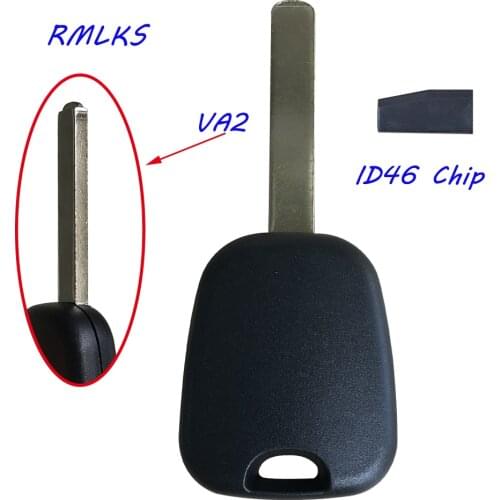 For Peugeot 206 306 Transponder Key (VA2 Blade) With ID46 - PCF7936 Chip For Citroen Transponder Car Key Blank