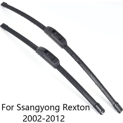 Car Windshield Wiper Blades for Ssangyong Rexton form 2002 2003 2004 2005 2006 2007 2008 to 2012 Car Windscreen wiper Rubber