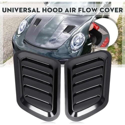 2 ABS car front hood sticker, car decoration, air outlet, mudguard, air inlet, air inlet, turbocharged hood, exhaust hole cover
