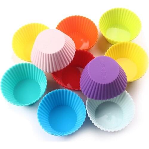 Small silicone round cake mold muffin cup silicone baking tools DIY kitchen baking utensils silicon moulds