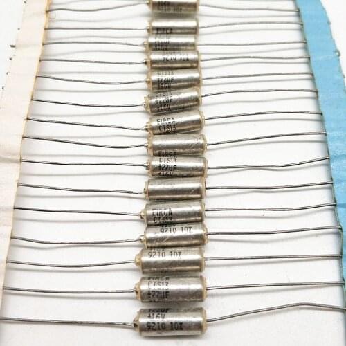 3pcs CTS13 16V 22uF axial tantalum electrolytic capacitor 16V22uF