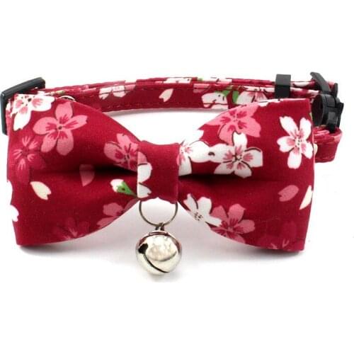 Dog Collar Small Dog Cat Neck Flower Collar Classic Designer Bow Tie Pet Nylon Waistband Bow Collar
