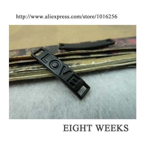 Zinc alloy pendant jewelry accessories diy handmade material charms double orifice connection 6*28mm