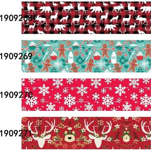FLRARIBBONS 22mm 38mm 75mm christmas printed ribbon