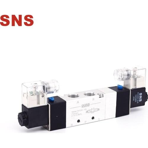 SNS 4V330-10/DC24V 5/3 Port 3/8 Inlet Double Coils Pilot-Operated Electric Solenoid Valve