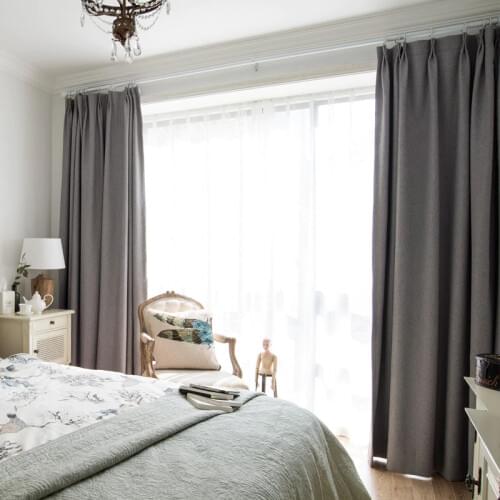 Modern Solid Color Kitchen Door Curtains for Bedroom Faux Linen Curtains for Living Room Window Treatments Roman Blinds Fabric