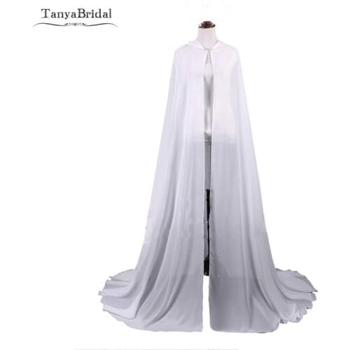Medieval Long Chiffon Cloak, Fantasy cloak cape, Chiffon Wedding Cloak 2m length DJ024