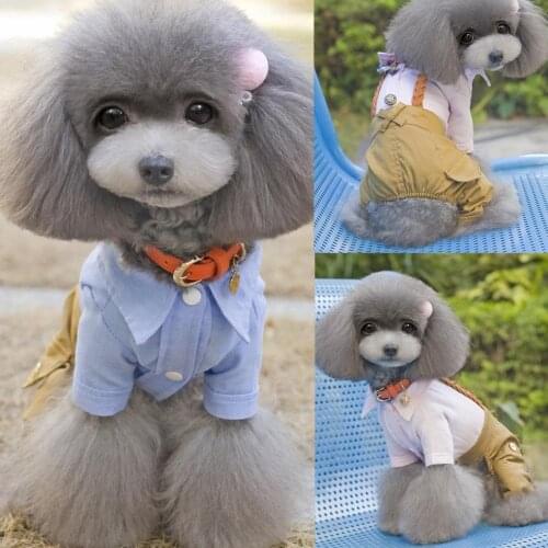 Warm Pet Dog Polyester Clothes Cute Solid Color Pet Coat Puppy Dog Shirt Jacket French Bulldog Pullover Camouflage Dog Clothing