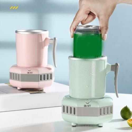 Smart Cooling Cup Desktop Cold Drink Machine Home Office Table Cooler Mug Holder Tumbler Cooling Beverage Drinks Can Summer