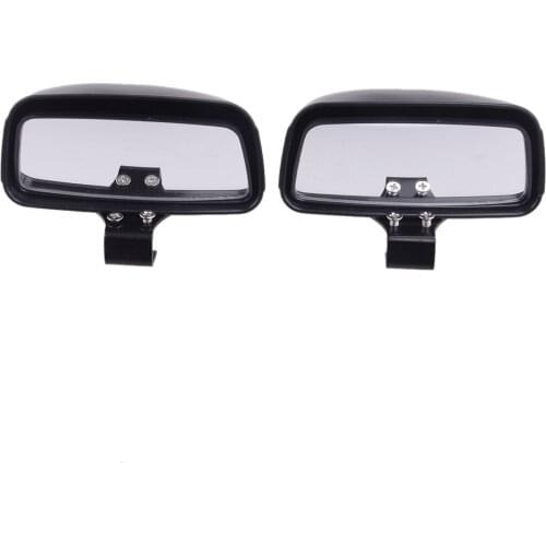1 Pair Van Truck SUV RV Black Adjustable Car Blind Spot Wide Angle Rearview Mirrors Universal Accessories