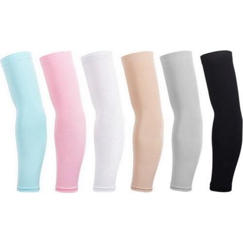 1 Pair Solid Color Sun UV Protective Sport cuff Elastic Golf Cycling Cooling Arm Sleeves For Outdoors Driving Fishing Arm Warmer