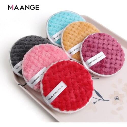 1pc/3pcs Reusable Cotton Pads Make Up Facial Remover Double Layer Wipe Pads Nail Art Cleaning Pads Washable with