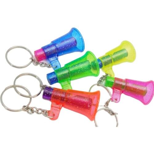 2pc Whistle - Megaphone Speaker Shape Keychain Pinata Bag Filler Loot Gag Vending Novelty Birthday Party Favor Favour Prize Gift