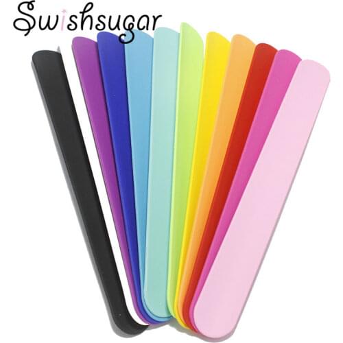 2pcs Pure Color Choice Flexible Slap Wrap Kids Bracelet Girl Boy Bangle Party Holiday Gift Wristband