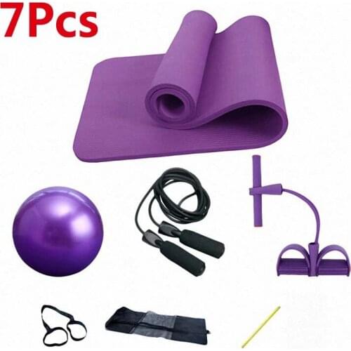 183*61*1cm NBR Yoga Mats 7 Pcs Gym Exercise Yoga Ball Health Fitness Home Equipment Non Slip Sports Beginner Environmental Mats