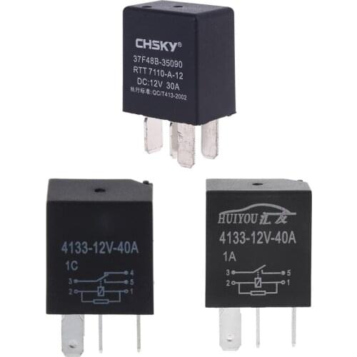 Automotive 12V 40A 4 Pin Relay Automotive Relays For Car