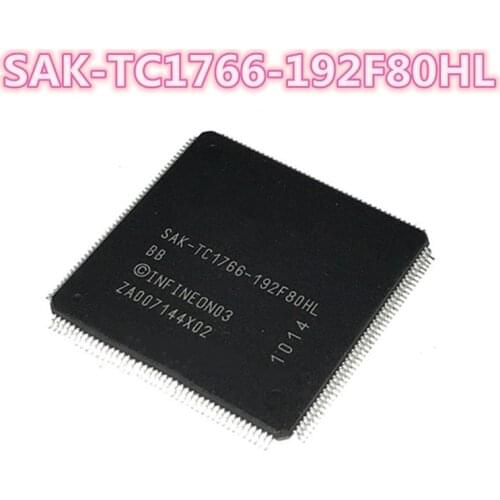 Free shipping: SAK-TC1766-192F80HL TC1766-192F80HL SAK-TC1766 TC1766 192F80HL QFP176 Automotive Computer Chip