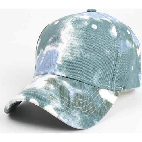 Tie Dye Baseball Hat Rainbow Ponytail Adjustable Cap Baseball Caps Distressed Vintage Cotton Trucker Hat