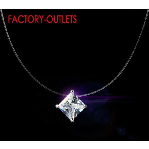 Rope Chain Crystal Pendant Necklaces For Decoration Fashion Jewelry CZ Cubic Zirconia Women Girls Party Engagement