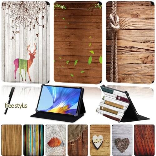 Universal Anti-Dust Tablet Case for Huawei MatePad T8/Honor V6/MatePad 10.4"/MatePad 10.8"/MatePad Pro 10.8"Wood Pattern Series