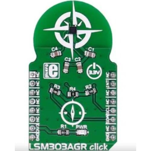 For Mikroe-2684 Multifunctional Sensor Development Board LSM303AGR Click