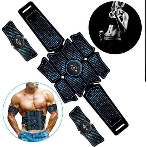 Muscle Electro Stimulator EMS ABS Electrostimulator Abdominal Electric Massager Training Apparatus Fitness Machine Gym Tools