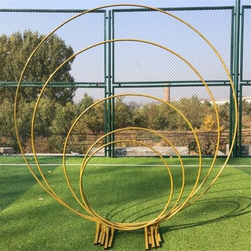 Wedding Birthday Party Circular Arch Diameter 1.0~2.5 Meters Diy Decoration Background Props Party Background Frame Wth Flowers