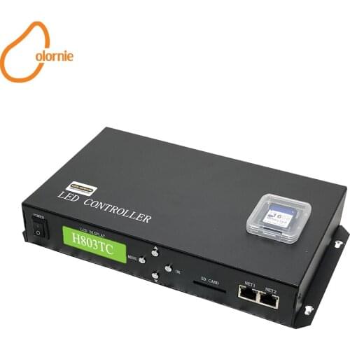 H803TC Drive 170000 Pixels LED Online Offline Master Controller RGB Pixel Controller Work with Madrix Jin