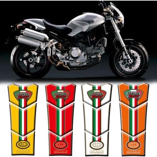 Motorcycle 3D Fuel Tank Pad Protective Stickers Decals For Ducati Monster 600 1000 1993-2008 Decals