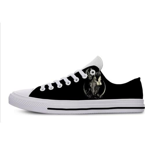 Mens Low-top Casual Shoes Opeth Band Most Influential Metal Bands of All Time 3D Pattern Logo Men Shoes