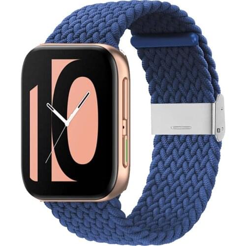 Nylon Braided Solo Loop Band for Oppo Watch 41mm 46mm Strap for Oppo Watch Strap 41mm 46mm Accessories Band