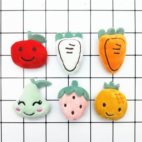 New Strawberry Carrot Pineapple Apple Cloth Art Cartoon Cat toy Catnip Toys