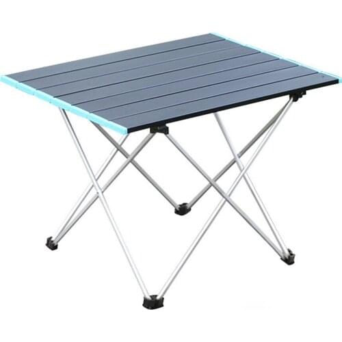 Portable Camping Foldable Desk Aluminium Alloy Ultra Light Anti Slip Family Party Barbecue Picnic Table Outdoor Equipment