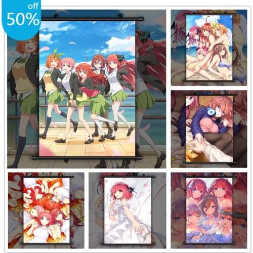 The Quintessential Quintuplets Anime Posters Canvas Painting Wall Decor Poster Wall Art Picture for Living Room Decor Home Decor