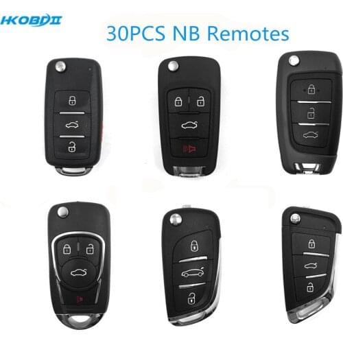 HKOBDII KEYDIY 30PCS NB series Remotes NB08-3+1/NB11/NB18/NB22-3+1/NB25/NB29 for KD X2/KD900 URG200 KD Remote