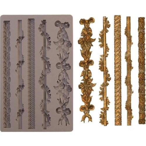Wreath & Garland Silicone Fondant Mould Cake Decorating Tools Chocolate Gumpaste Molds, Sugarcraft, Kitchen Gadget