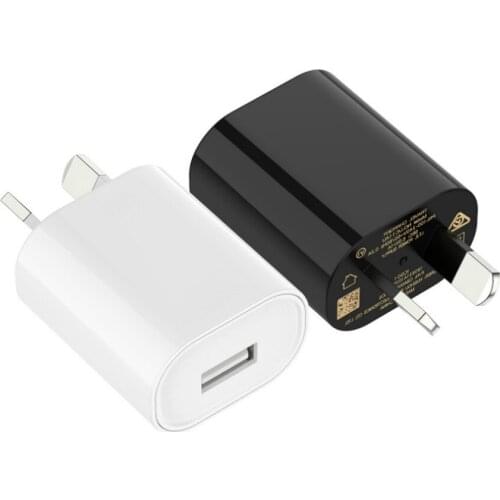 5V 1A AU Plug Australia New Zealand USB Fast Charger AC Power Wall Home Travel Adapter for iPhone 11 XS 7 8 Xiaomi Samsung 50pcs