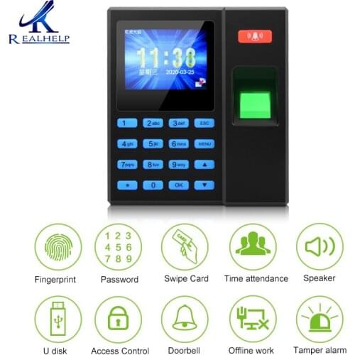 Fingerprint attendance and access control system glass door password swipe card lock suit electromagnetic lock magnetic lock