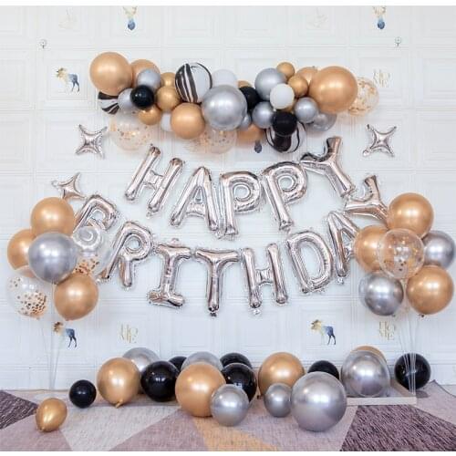 Freely Specify Numbers Birthday Party Decoration Background Wall Decoration Aluminum Balloon Foil Set