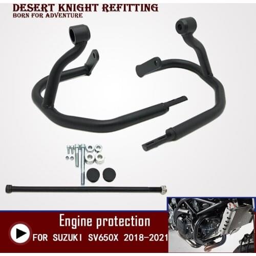 For Suzuki SV650X Crash Bar 2018 2019 2020 20212 Highway Engine Guard Crash Bar Bumper Protector