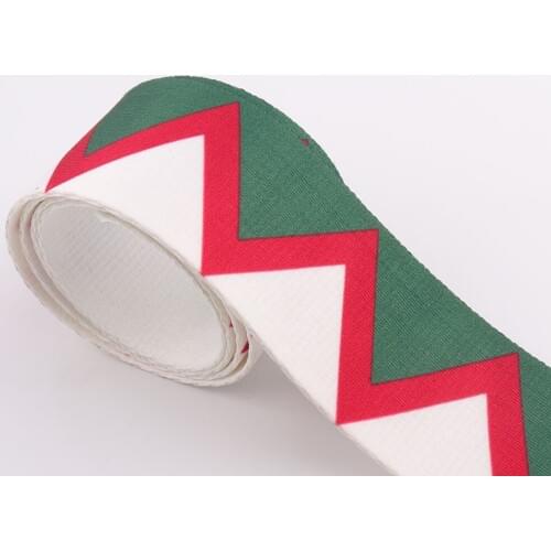 Green&white Webbing Ribbon Straps 3yards 50mm Stripe Nylon Ribbon Belt Strap Handbag Strap webbing ribbon Luggage Leash strap