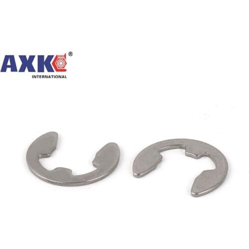 10/100 M1.2 M1.5 M2 M3 M4 M5 M6 M7 M8 M9M10M12M15M16 304 Stainless Steel E Clip Circlip Retaining Ring Washer for Shaft Fastener