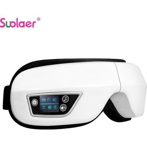 Bluetooth Smart Vibration Eye Massager Eye Care Device Hot Compress Glasses Instrument Music Foldable Eye Protection Dropship