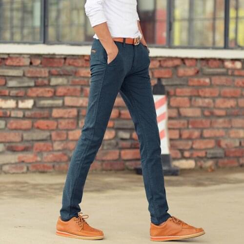 High Quality Mens Brand Clothing Pants Men Spring and Autumn Classic Fashion Slim Fit Casual Male Trousers