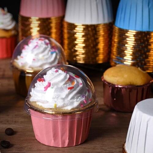 Paper 50Pcs Elegant Desserts Candies Cupcake Liner Easy Release Cupcake Cup Thicken Pastry Tools