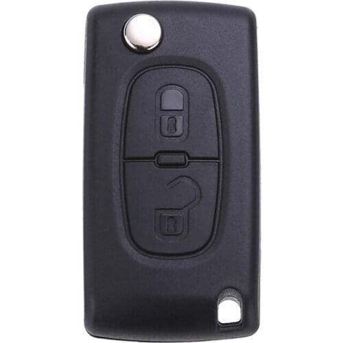 For Citroen C2 C3 Picasso Plueriel 2005 -2009 2 Buttons Remote Key Case Flip Folding Car Key Fob Case Shell Relacement