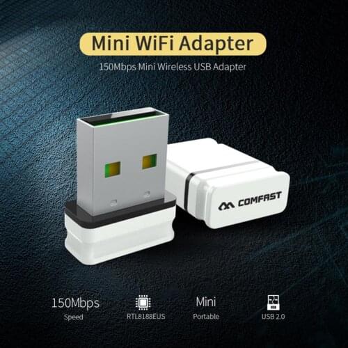 COMFAST CF-WU810N 2.4GHz USB 2.0 WiFi Adapter 150Mbps Wireless Network Card RTL8188EUS Mini WiFi Receiver for PC Computer