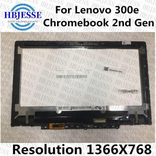 11.6'' screen for lenovo 300e Chromebook 2nd Gen 81MB 81QC 82CE TOUCH DIGITIZER+LED DISPLAY+FRAME+BOARD ASSEMBLIES LCD Module