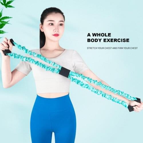 Resistance Bands Figure 8 Chest Developer Rubber Bands Yoga Muscle Trainning Fitness Equipment Expander Home Workout Set